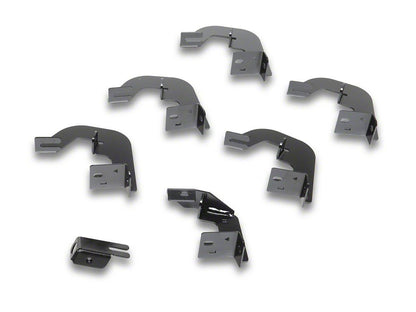 Barricade Canyon Drop Steps; Textured Black (07-19 Sierra 3500 HD Extended/Double Cab)