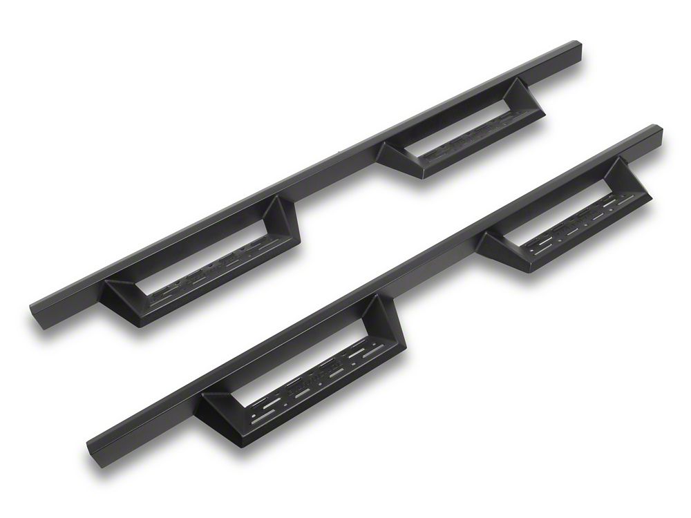 Barricade Canyon Drop Steps; Textured Black (07-19 Sierra 3500 HD Extended/Double Cab)