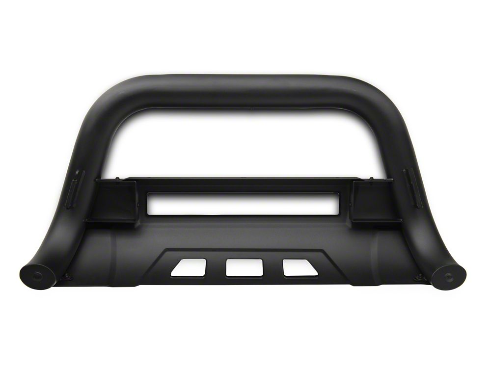 Barricade 3.50-Inch Bull Bar with Skid Plate and 20-Inch LED Light Bar; Textured Black (10-18 RAM 2500)