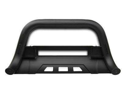 Barricade 3.50-Inch Bull Bar with Skid Plate and 20-Inch LED Light Bar; Textured Black (10-18 RAM 2500)