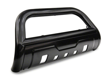 Barricade 3.50-Inch Oval Bull Bar with Skid Plate; Black (10-18 RAM 2500)