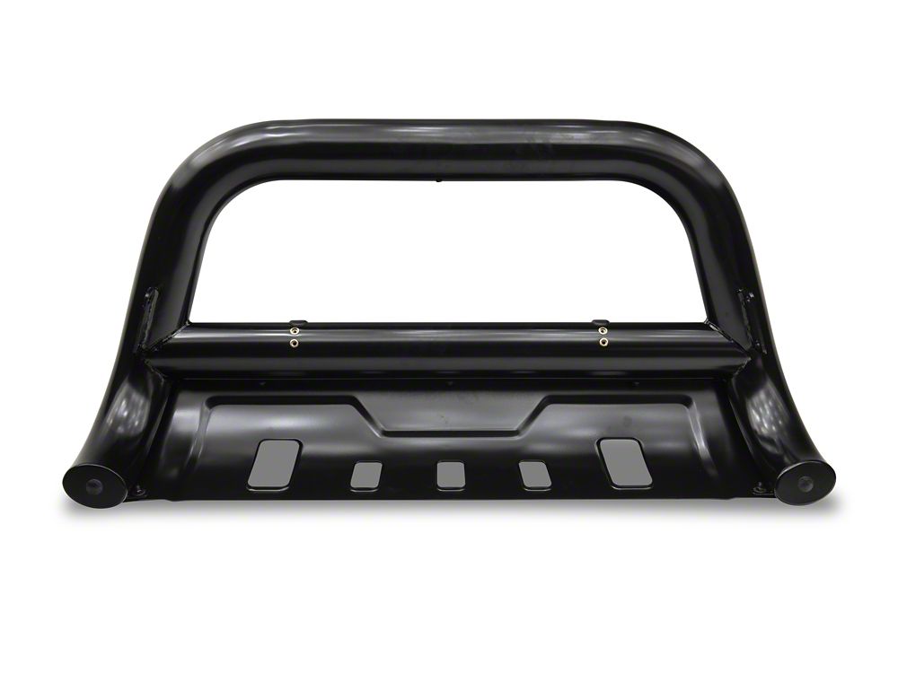 Barricade 3.50-Inch Oval Bull Bar with Skid Plate; Black (10-18 RAM 2500)