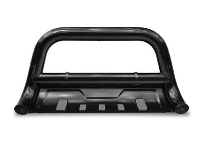 Barricade 3.50-Inch Oval Bull Bar with Skid Plate; Black (10-18 RAM 2500)