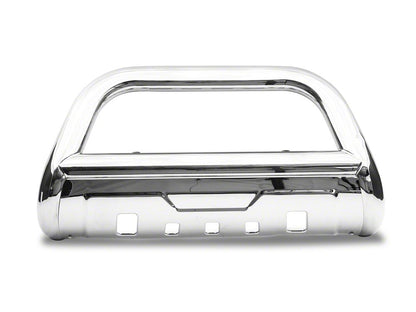 Barricade 3.50-Inch Oval Bull Bar with Skid Plate; Stainless Steel (10-18 RAM 2500)