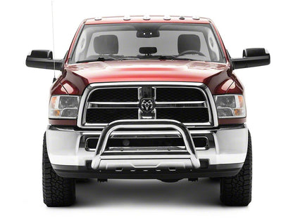 Barricade 3.50-Inch Oval Bull Bar with Skid Plate; Stainless Steel (10-18 RAM 2500)
