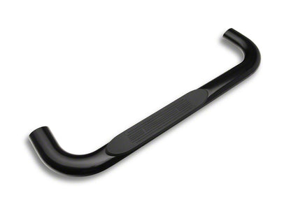 Barricade 4-Inch Oval Bent End Side Step Bars; Black (03-09 RAM 2500 Regular Cab)