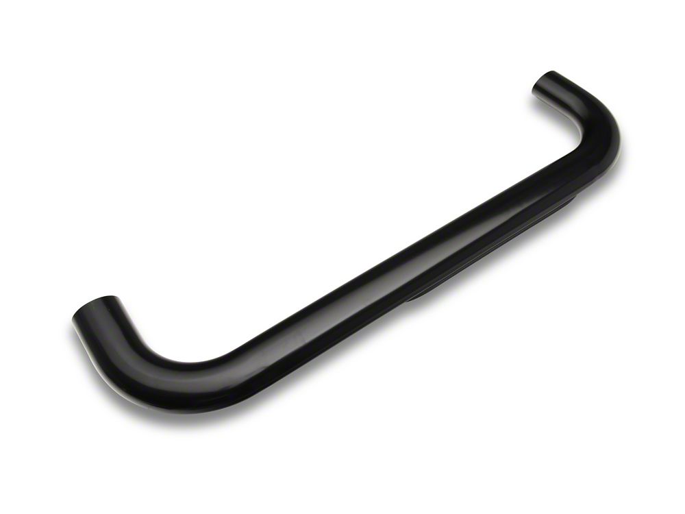 Barricade 4-Inch Oval Bent End Side Step Bars; Black (03-09 RAM 2500 Regular Cab)