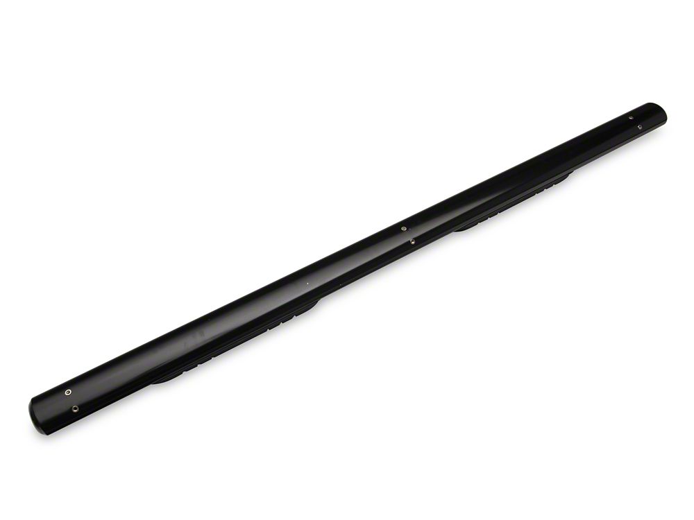 Barricade 4-Inch Oval Straight End Side Step Bars; Black (10-24 RAM 2500 Crew Cab)