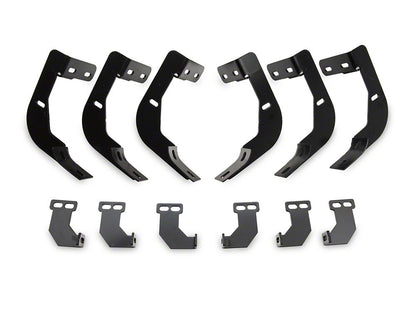 Barricade 4-Inch Oval Straight End Side Step Bars; Black (10-24 RAM 2500 Crew Cab)