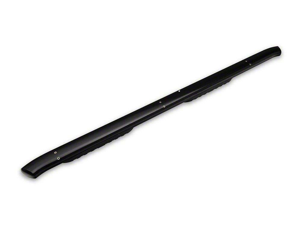 Barricade 5-Inch Oval Bent End Side Step Bars; Gloss Black (10-24 RAM 2500 Mega Cab)
