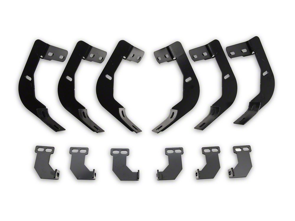 Barricade 5-Inch Oval Bent End Side Step Bars; Gloss Black (10-24 RAM 2500 Mega Cab)