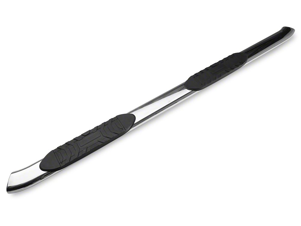 Barricade 5-Inch Oval Bent End Side Step Bars; Stainless Steel (10-24 RAM 2500 Mega Cab)
