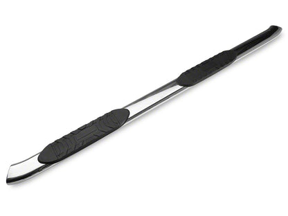 Barricade 5-Inch Oval Bent End Side Step Bars; Stainless Steel (10-24 RAM 2500 Mega Cab)