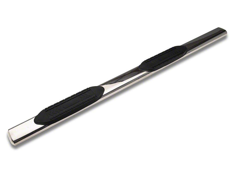 Barricade 6-Inch Oval Straight End Side Step Bars; Stainless Steel (10-24 RAM 2500 Mega Cab)