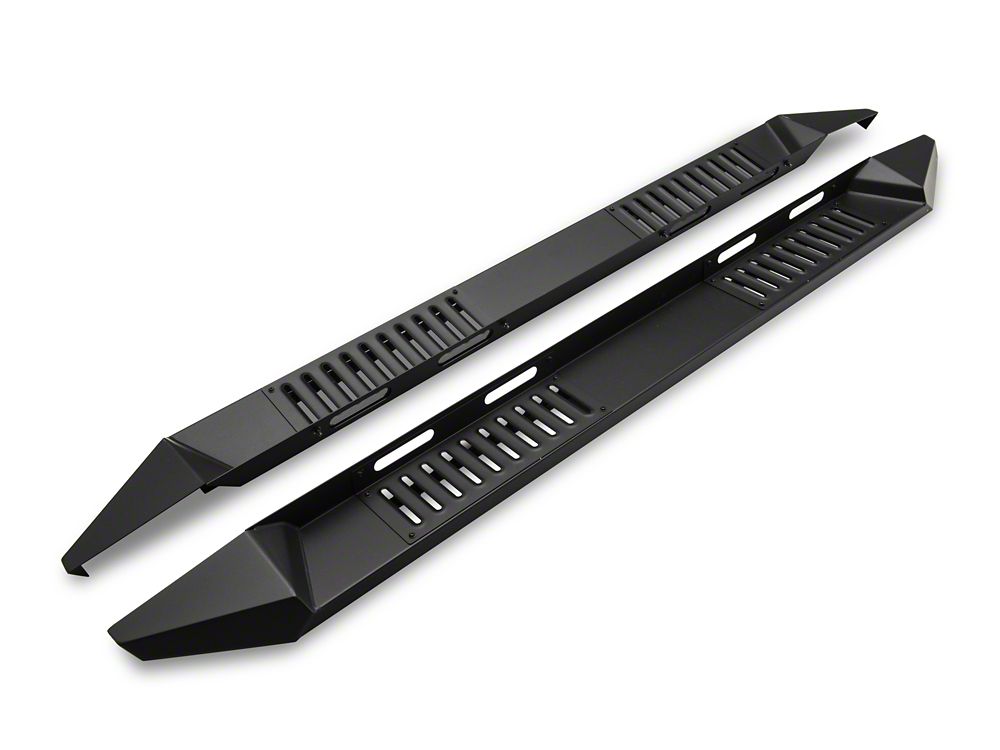 Barricade Steel Running Boards; Black (10-24 RAM 2500 Crew Cab)