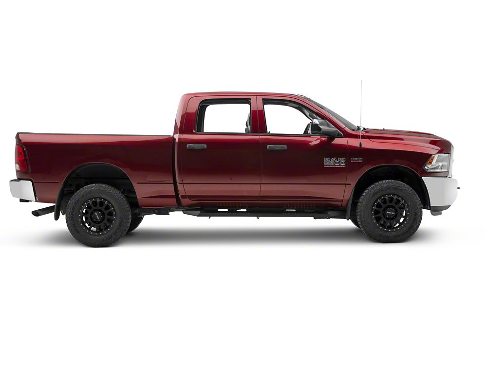 Barricade Steel Running Boards; Black (10-24 RAM 2500 Crew Cab)