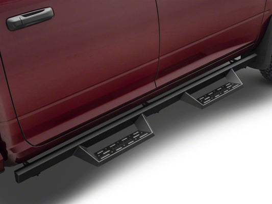 Barricade Canyon Drop Steps; Textured Black (10-25 RAM 2500 Crew Cab)