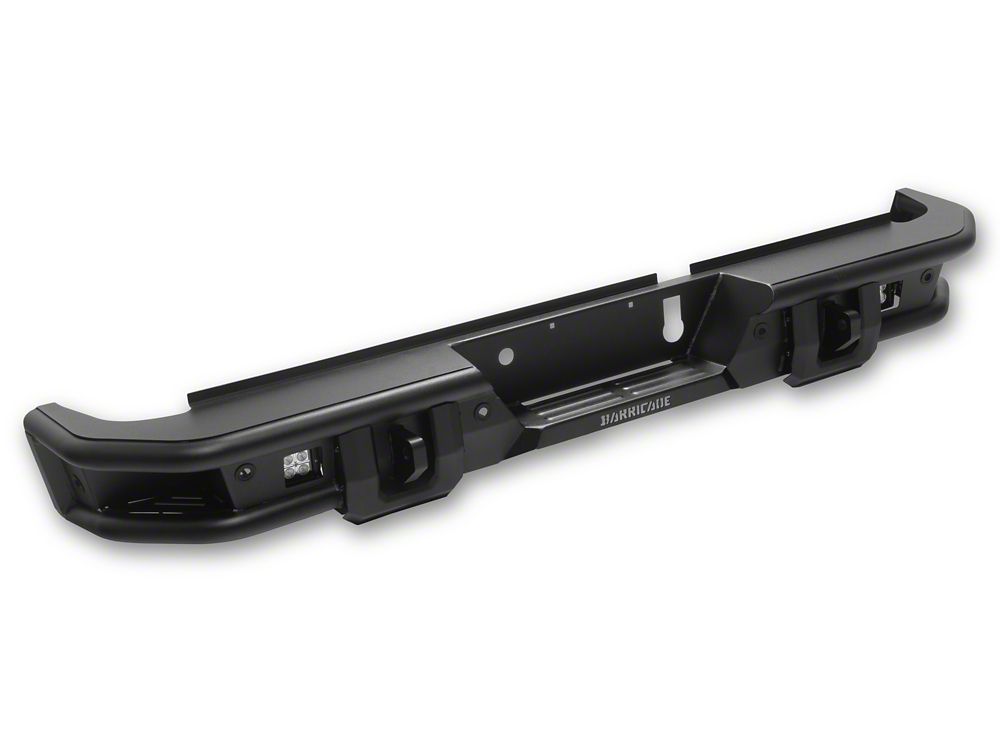 Barricade HD4 Tubular Rear Bumper with LED Fog Lights (10-18 RAM