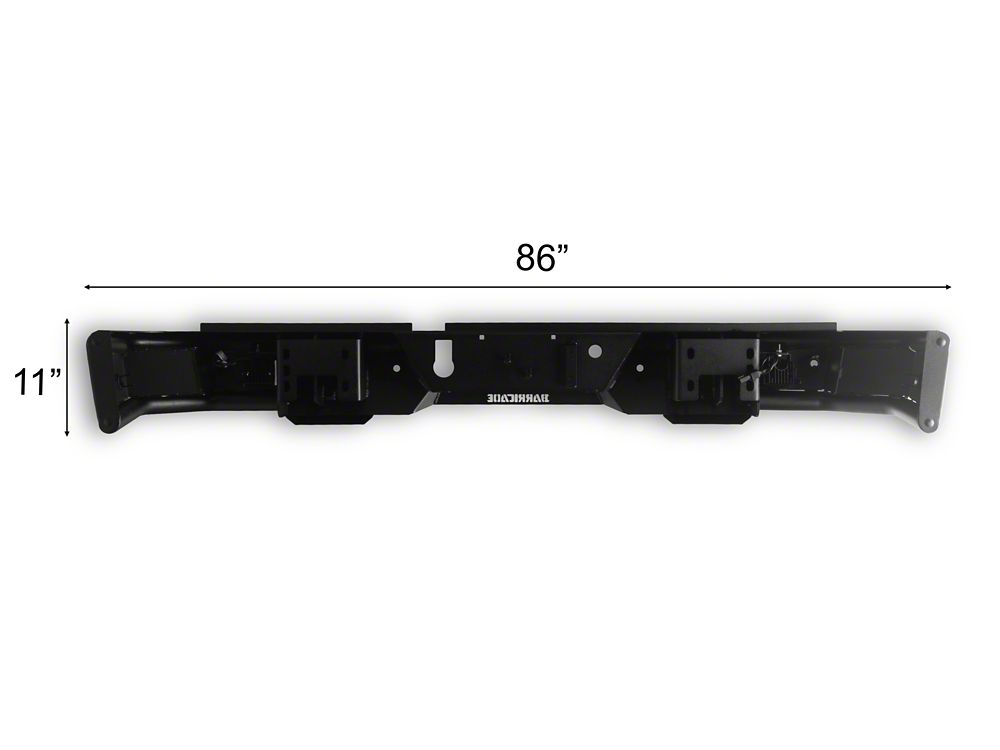 Barricade HD4 Tubular Rear Bumper with LED Fog Lights (19-26 RAM 3500)