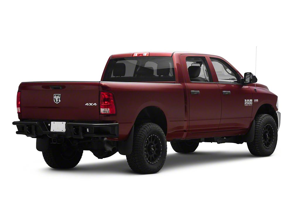 Barricade HD4 Tubular Rear Bumper with LED Fog Lights (10-18 RAM 2500)