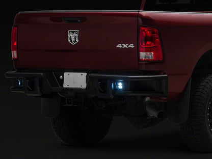 Barricade HD4 Tubular Rear Bumper with LED Fog Lights (10-18 RAM 2500)