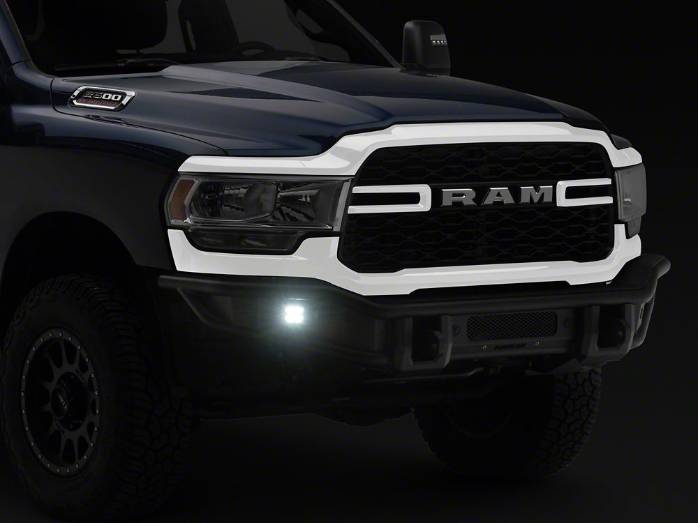 Barricade HD4 Tubular Front Bumper with LED Fog Lights (19-26 RAM 2500)
