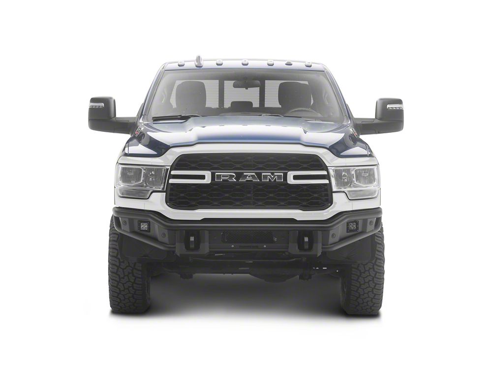 Barricade HD4 Tubular Front Bumper with LED Fog Lights (19-26 RAM 2500)