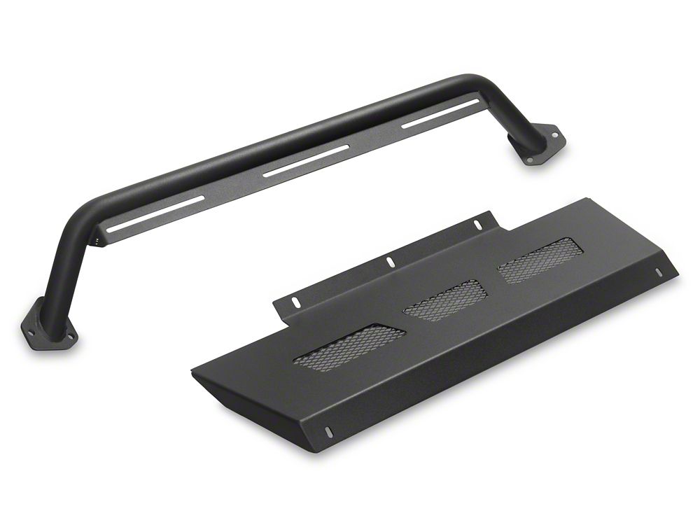 Barricade Skid Plate and Over Rider Hoop for HD4 Tubular Front Bumper ...