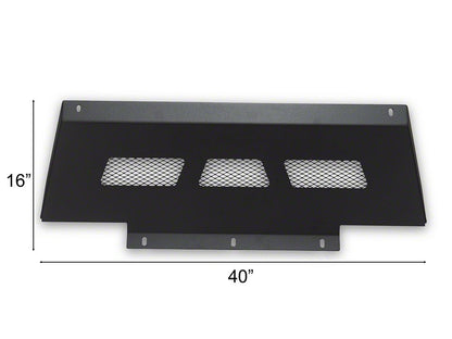 Barricade Skid Plate and Over Rider Hoop For HD4 Tubular Front Bumper with Winch Tray Only (19-26 RAM 2500)