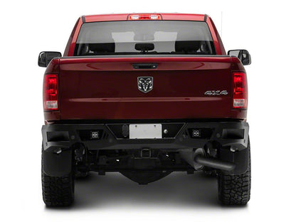 Barricade Extreme HD Rear Bumper with LED Spot Lights; Textured Black (10-24 RAM 2500)