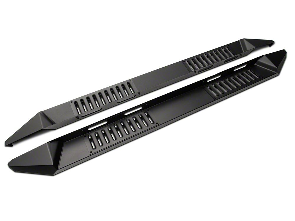 Barricade Steel Running Boards; Black (07-19 Silverado 2500 HD Crew Cab)