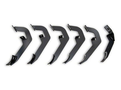 Barricade Steel Running Boards; Black (07-19 Silverado 2500 HD Crew Cab)