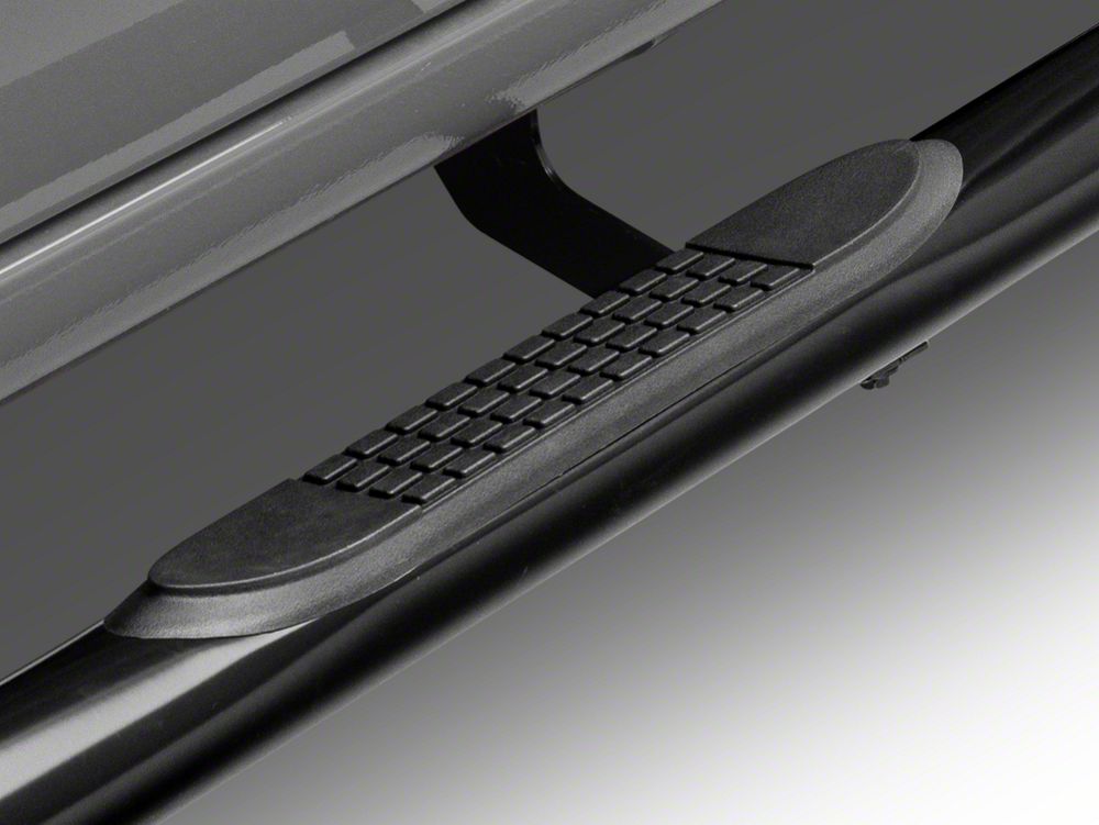 Barricade 3-Inch Side Step Bars; Black (20-25 Silverado 2500 HD Crew Cab)