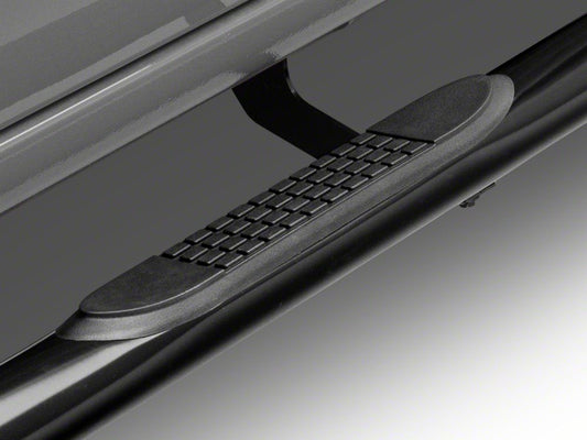 Barricade 3-Inch Side Step Bars; Black (20-25 Silverado 2500 HD Crew Cab)