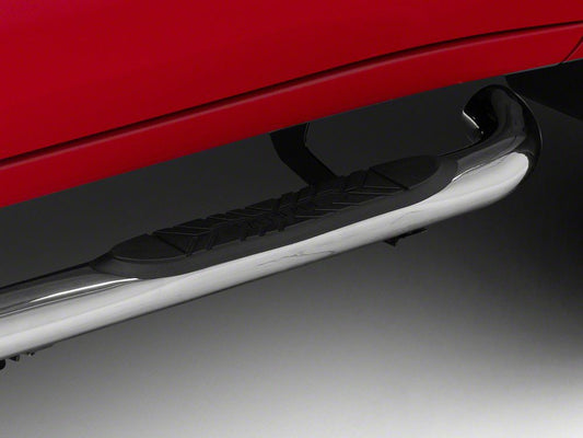 Barricade 3-Inch Side Step Bars; Stainless Steel (20-25 Silverado 2500 HD Crew Cab)