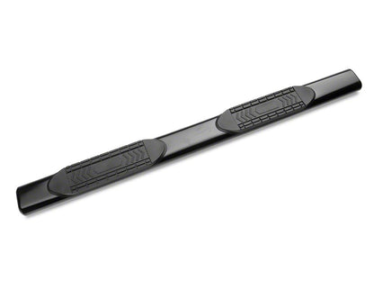 Barricade 6-Inch Oval Straight End Side Step Bars; Black (20-25 Silverado 2500 HD Double Cab)