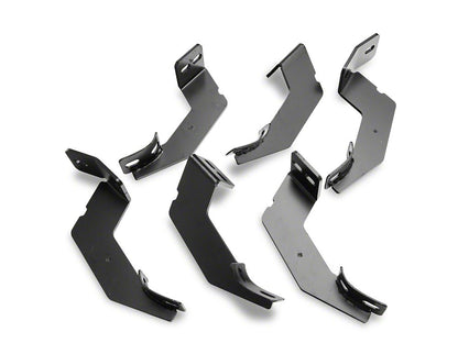 Barricade 6-Inch Oval Straight End Side Step Bars; Black (20-25 Silverado 2500 HD Double Cab)