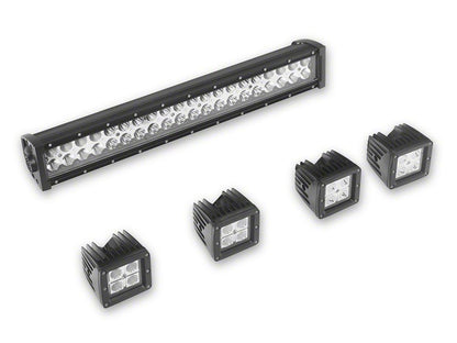 Barricade HD Front Bumper with LED Fog Lights and 20-Inch LED Light Bar (20-23 Silverado 2500 HD)