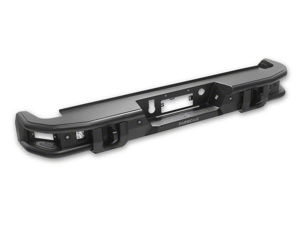 Barricade HD4 Tubular Rear Bumper with LED Fog Lights (20-26 Silverado 3500 HD)