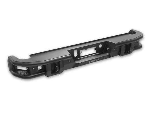 Barricade HD4 Tubular Rear Bumper with LED Fog Lights (20-26 Silverado 3500 HD)