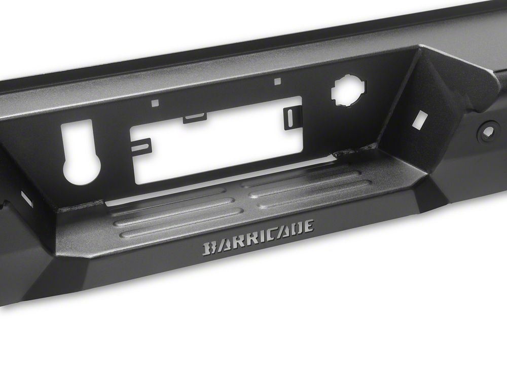 Barricade HD4 Tubular Rear Bumper with LED Fog Lights (20-26 Silverado 3500 HD)
