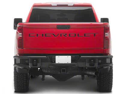Barricade HD4 Tubular Rear Bumper with LED Fog Lights (20-26 Silverado 2500 HD)