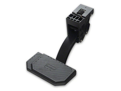 Barricade Manual Corner Bed Step; Black (15-19 Silverado 2500 HD)