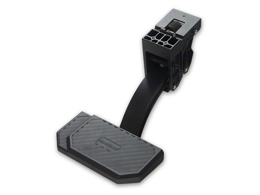 Barricade Manual Corner Bed Step; Black (15-19 Silverado 2500 HD)