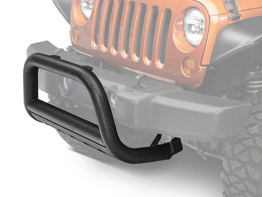 Barricade 3-Inch Bull Bar with Skid Plate; Textured Black (10-18 Jeep Wrangler JK)