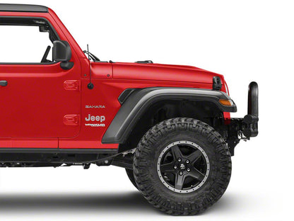 Barricade Tubular Front Bumper with Winch Cutout; Textured Black (18-25 Jeep Wrangler JL)