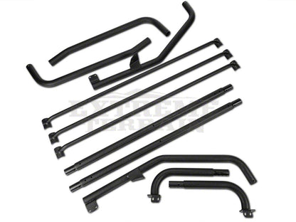 Barricade Roof Rack; Textured Black (87-95 Jeep Wrangler YJ)