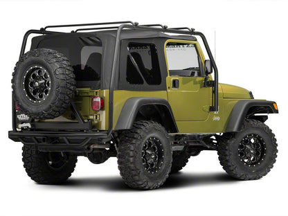 Barricade Roof Rack; Textured Black (97-06 Jeep Wrangler TJ, Excluding Unlimited)
