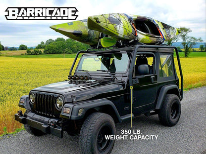 Barricade Roof Rack; Textured Black (97-06 Jeep Wrangler TJ, Excluding Unlimited)