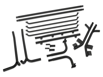 Barricade Roof Rack; Textured Black (07-18 Jeep Wrangler JK 4-Door)